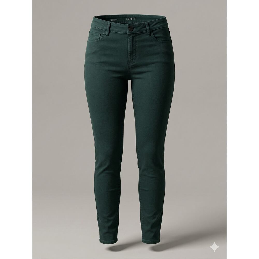 Ann Taylor LOFT Womens 8 Staple Preppy Dark Academia Minimalist Skinny Jeans